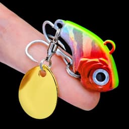 1Pcs Rotating Metal VIB Vibration Bait Spinner Spoon Fishing Lures 5g 10g 15g 20g Jigs Trout Winter Fishing Hard Baits Tackle