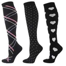 3/6/7/8 Pairs Lot Pack Women Men Elastic Sports Climbing Cycling Beautiful Leg Compression Socks Stockings Running Nurse Sox