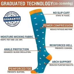 3/6/7/8 Pairs Lot Pack Women Men Elastic Sports Climbing Cycling Beautiful Leg Compression Socks Stockings Running Nurse Sox