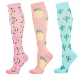 3/6/7/8 Pairs Lot Pack Women Men Elastic Sports Climbing Cycling Beautiful Leg Compression Socks Stockings Running Nurse Sox