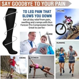 3/6/7/8 Pairs Lot Pack Women Men Elastic Sports Climbing Cycling Beautiful Leg Compression Socks Stockings Running Nurse Sox