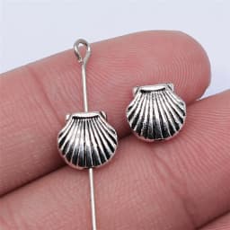 20pcs Antique Silver Color Shell & Conch Charms For Jewelry Making