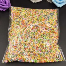 2-3mm DIY Polystyrene Styrofoam Balls Bottle Snow Mud Particles Accessories Slime Balls Small Tiny Foam Beads For Foam Filler