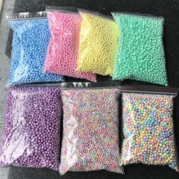 2-3mm DIY Polystyrene Styrofoam Balls Bottle Snow Mud Particles Accessories Slime Balls Small Tiny Foam Beads For Foam Filler