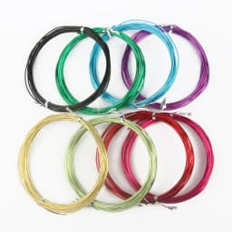 Round Aluminum Wire 1mm/1.2mm/1.5mm/2mm/2.5mm/3mm Versatile Painted Aluminium Metal Wire For DIY Jewelry Finding Accessories
