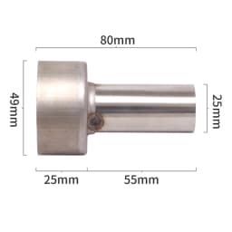 49mm 51mm Removable DB Killer Slip On For R11 R55 R77 Motorcycle Exhaust Escape Pipe Stainless steel Silenciador Muffler Plug
