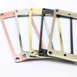 2pcs Guitar Pickup Ring Cover Frame Flat Metal Pickup Mounting Rings 2×2mm for LP/SG Guitar