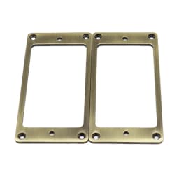 2pcs Guitar Pickup Ring Cover Frame Flat Metal Pickup Mounting Rings 2×2mm for LP/SG Guitar
