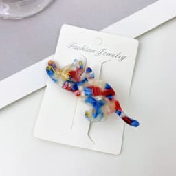 New Cute Cartoon Cat Hairpin Acetate Fiber Hair Clips Bangs Duckbill Clips for Womans Girls Fashion Barrettes Hair Accessories