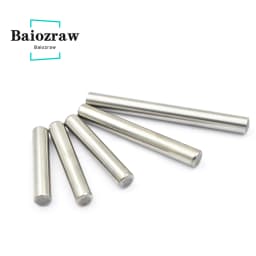 Baiozraw MOTION PARTS Bearing Steel Rod D Type Shaft Grind Flat Linear Rail Round Length 30/45/50/60mm Diameter 5mm 3D Printer