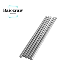 Baiozraw MOTION PARTS Bearing Steel Rod D Type Shaft Grind Flat Linear Rail Round Length 30/45/50/60mm Diameter 5mm 3D Printer