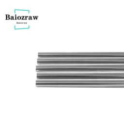 Baiozraw MOTION PARTS Bearing Steel Rod D Type Shaft Grind Flat Linear Rail Round Length 30/45/50/60mm Diameter 5mm 3D Printer