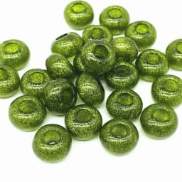 20pcs 15x9mm Big Hole Acrylic Oblate Loose Spacer Beads for Jewelry Making Necklaces Earrings Bracelets Handmade