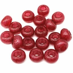 20pcs 15x9mm Big Hole Acrylic Oblate Loose Spacer Beads for Jewelry Making Necklaces Earrings Bracelets Handmade