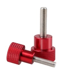 2pcs/lot M3 M4 M5 M6 Thumbscrew Aluminum Knurled Head Stainless Steel Thread Hand Tighten Thumb Screws