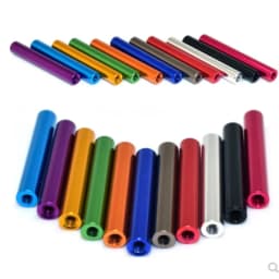 10pcs/lot M3x10/12/15/20/25/30mm to 100mm Colourful Aluminum Round Standoff Spacer