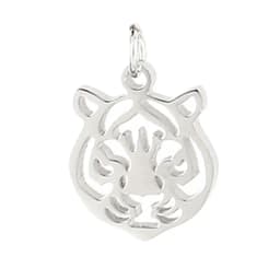 5pcs Stainless Steel Tiger Charms Fit Jewelry Making Animal Geometry Wolf Pendant Charms Makings Necklaces For DIY Handmade