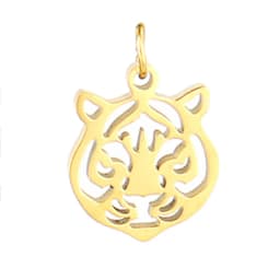 5pcs Stainless Steel Tiger Charms Fit Jewelry Making Animal Geometry Wolf Pendant Charms Makings Necklaces For DIY Handmade