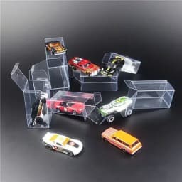10/20/30/50pcs 1/64 Car Model Toy Transparent PVC Box Wheel Dustproof Storage Wedding Favor Party Decor Clear Gift Display Case