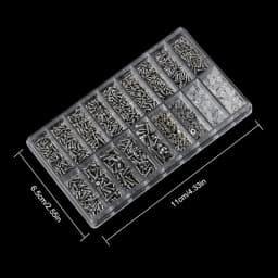 1200pcs Glasses Screws With Screwdriver Tweezers Repair Set Mini Fix Screw Kit Complete Glasses Tiny Screws Screws for Glasses