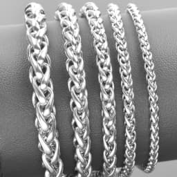 Width 3/4/5/6/7mm Stainless Steel Necklace For Women Men Link Chain Around Neck Decoration Rainbow Silver Color Trendy Necklaces