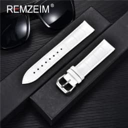 Genuine Leather Watchbands 14/16/18/20/22mm Watch Band Strap Steel Pin Buckle High Quality Wrist Belt Bracelet + Tool