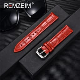 Genuine Leather Watchbands 14/16/18/20/22mm Watch Band Strap Steel Pin Buckle High Quality Wrist Belt Bracelet + Tool