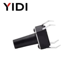 50pcs 6X6 Panel PCB Tactile Tact Push Button Switch On Off Momentary Reset Microswitch 4 Pin DIP Black H=5/6/7/8/9/10/11/12mm