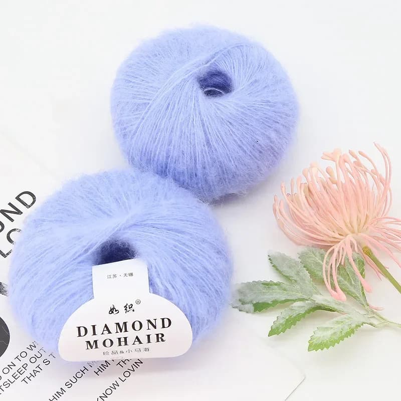 25g Soft Mohair Wool And Angora Cashmere Hand Woven Crochet Thread DIY Material for Clothing Decoration Packaging