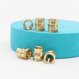 M2 M3 M4 M5 M6 Brass Heat Set Insert Nut Hot Melt Knurled Threaded Injection Insert Double Twill Embedment Copper Nut 3D Print
