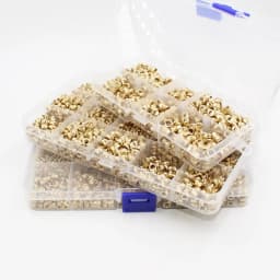 M2 M3 M4 M5 M6 Brass Heat Set Insert Nut Hot Melt Knurled Threaded Injection Insert Double Twill Embedment Copper Nut 3D Print