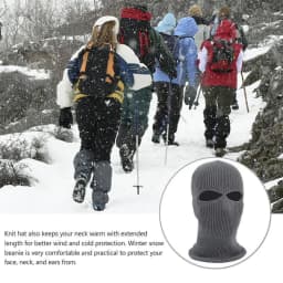New Full Face Cover Mask Two 2 Hole Balaclava Knit Hat Army Tactical CS Winter Ski Cycling Mask Beanie Hat Scarf Warm Face Masks