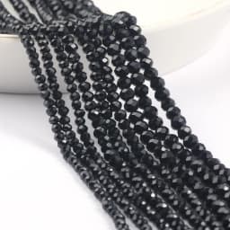 2mm/3mm/4mm Mixed Color Clear Crystal Rondel Beads Faceted Glass Spacer Beads For Jewelry Making DIY Bracelet Necklace Supplies