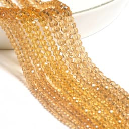 2mm/3mm/4mm Mixed Color Clear Crystal Rondel Beads Faceted Glass Spacer Beads For Jewelry Making DIY Bracelet Necklace Supplies