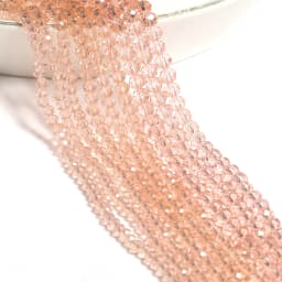2mm/3mm/4mm Mixed Color Clear Crystal Rondel Beads Faceted Glass Spacer Beads For Jewelry Making DIY Bracelet Necklace Supplies