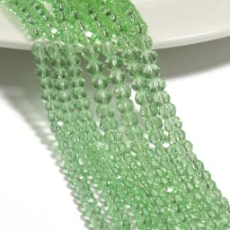 2mm/3mm/4mm Mixed Color Clear Crystal Rondel Beads Faceted Glass Spacer Beads For Jewelry Making DIY Bracelet Necklace Supplies
