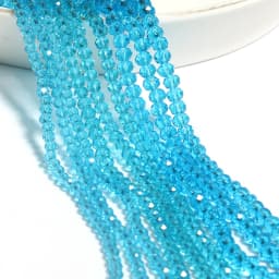 2mm/3mm/4mm Mixed Color Clear Crystal Rondel Beads Faceted Glass Spacer Beads For Jewelry Making DIY Bracelet Necklace Supplies