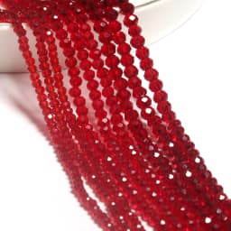 2mm/3mm/4mm Mixed Color Clear Crystal Rondel Beads Faceted Glass Spacer Beads For Jewelry Making DIY Bracelet Necklace Supplies