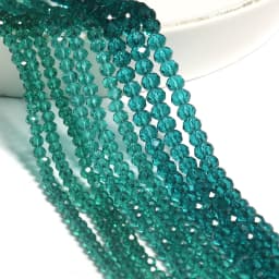 2mm/3mm/4mm Mixed Color Clear Crystal Rondel Beads Faceted Glass Spacer Beads For Jewelry Making DIY Bracelet Necklace Supplies