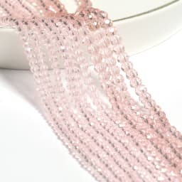 2mm/3mm/4mm Mixed Color Clear Crystal Rondel Beads Faceted Glass Spacer Beads For Jewelry Making DIY Bracelet Necklace Supplies