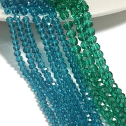 2mm/3mm/4mm Mixed Color Clear Crystal Rondel Beads Faceted Glass Spacer Beads For Jewelry Making DIY Bracelet Necklace Supplies