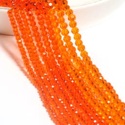 2mm/3mm/4mm Mixed Color Clear Crystal Rondel Beads Faceted Glass Spacer Beads For Jewelry Making DIY Bracelet Necklace Supplies