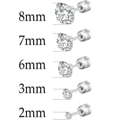 Stainless Steel 4 Color CZ Zircon korean Earrings For Women Crystal Screw Titanium Steel Ear Studs Anti Allergic Body Jewelry