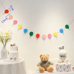 Ins Boy Girl Happy Birthday Room Garland Banner Pennant Background Decoration Baby Shower Animal Princess Theme Hanging Flags