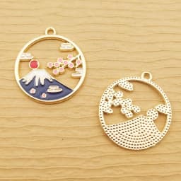10pcs Sun Mountain Charm for Jewelry Making Enamel Pendant Necklace Bracelet Accessories Diy Supplies Zinc Alloy Gold Plated