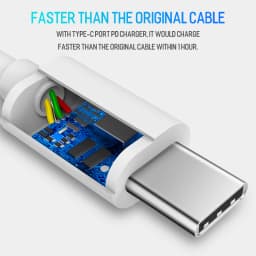 Fast Phone Charger Quick Charge 3.0 USB C Cable For Samsung A21S A12 A42 A52 A72 5G A51 A71 Huawei Psmart 2021 Type C USB Cable