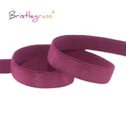 BRISTLEGRASS 2 5 10 Yard 3/8" 10mm Shiny Bra Strap Elastic Band Nylon Spandex Shoulder Tape Underwear Lingerie Dress Sewing Trim