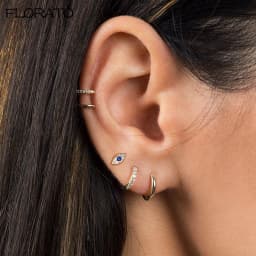 925 Sterling Silver Ear Needle Ladies High Zircon Blue Eye Stud Earrings Minimalist Fashion Luxury For Women Birthday Jewelry