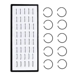 40/60Piece Stainless Steel Nose Stud Pack Crystal Nose Piercing Hoop Bulk L Shape Nose Ring Set Bend Piercing Nariz Body Jewelry
