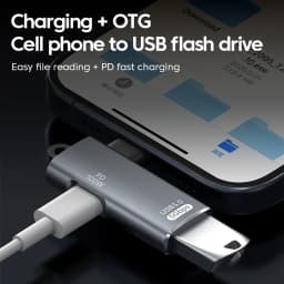 2 in 1 Type C OTG Adapter 10W/PD100W USB C/Type C To USB A Fast Charging Converter OTG For Phone Tablet Computer USB C Adapter